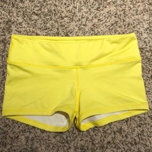 Bright Yellow Fleo Shorts Medium